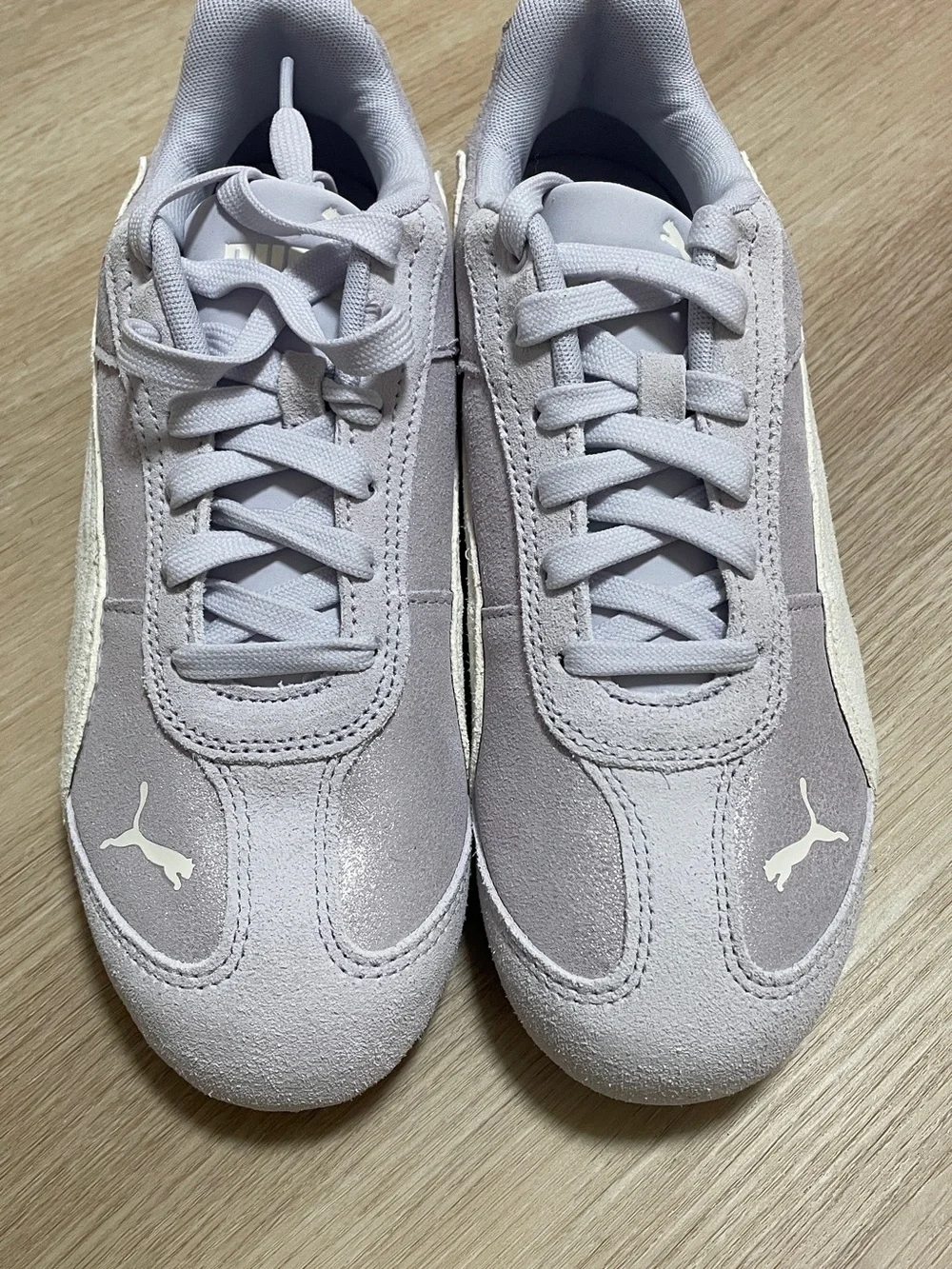 Puma Women’s Low-Top Sneakers in Lavender and Cream